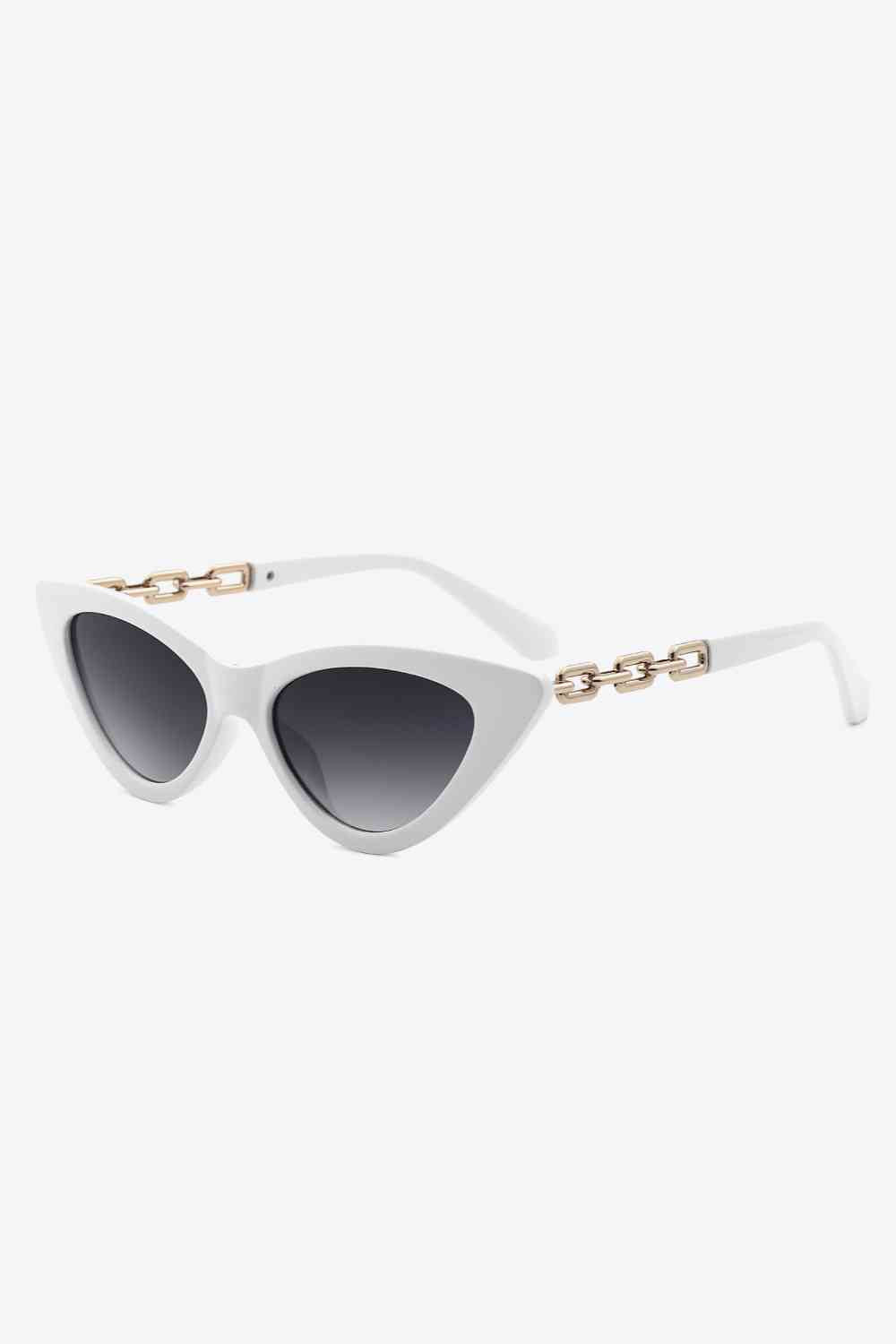 Chain Detail Cat-Eye Sunglasses